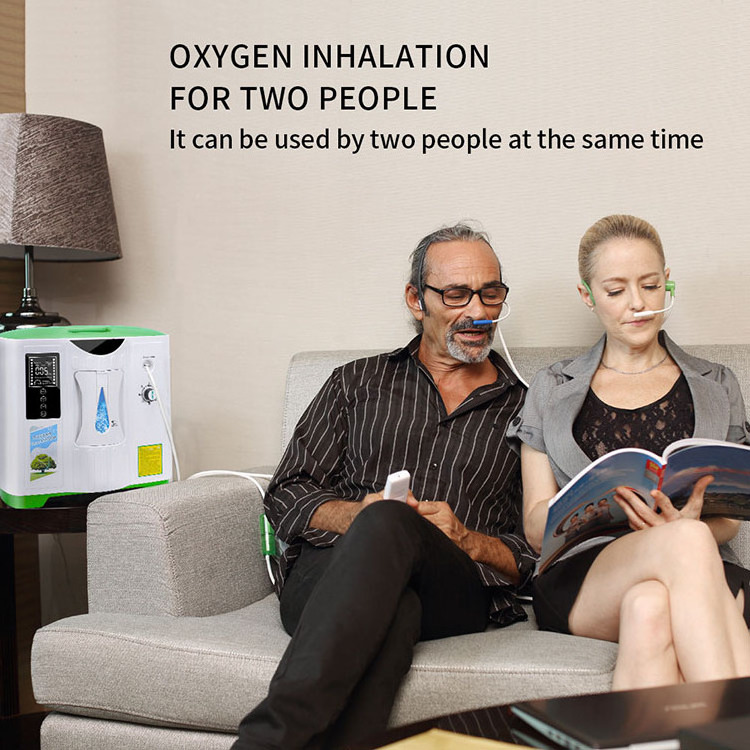 Low Price DE-2A portable oxygen concentrator 5L 7L 8L 9L 10L for 2 Person Oxygen Making Machine