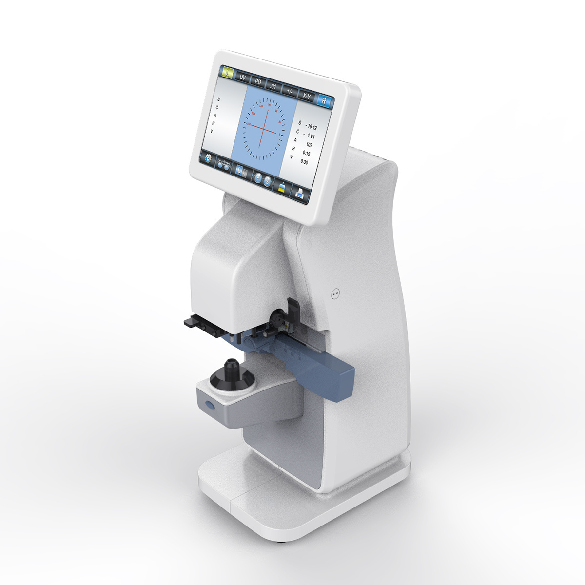 Optical Lens Tester auto Focimeter Lensometer with PD and UV Printer