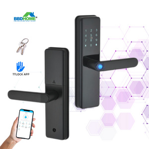 Fingerprint Locks Finger Touch Screen electronic Handle Home Locker Apartment TTlock Smart front office Door Lock