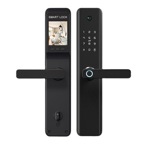 Smart cat eye graffiti Wi-Fi smart door lock smart life multifunctional fingerprint APP door smart door lock