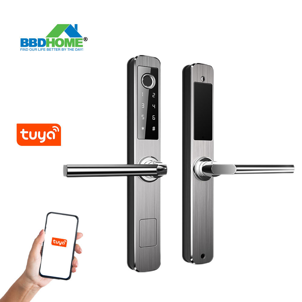 BBDHOME Smart Door Lock Entry Door Smart Lock Waterproof Fingerprint Tuyaapp Smart Door Lock