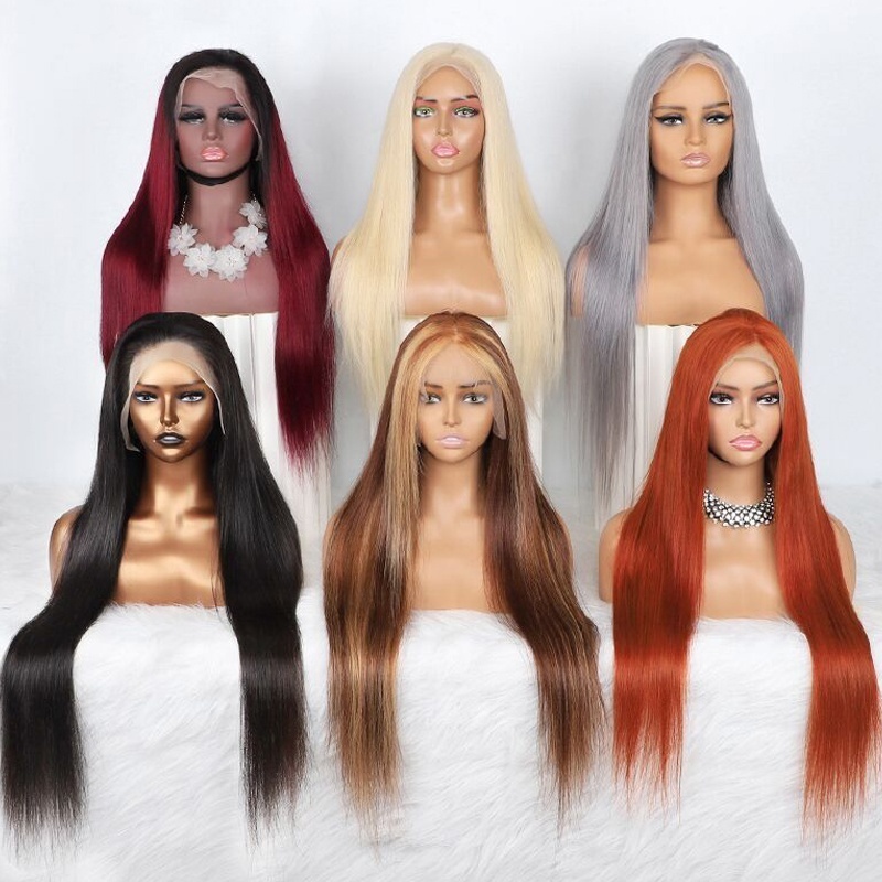 Blonde Wigs Human Hair Lace Front Brazilian 360 Lace Wigs Vendor ,13x4 13x6 HD Lace Frontal Wigs for White Women Wholesale