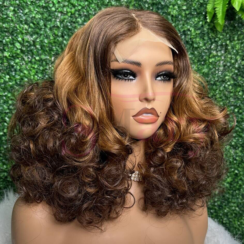 Wholesale Raw Virgin Human Hair Vendor 4*4 Closure Lace Wig Full Density Human Hair 13*4 HD Lace Frontal Wig For Black Women