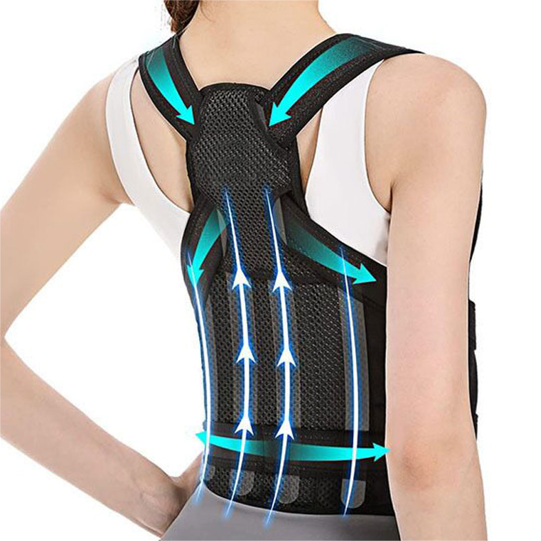 Women Adjustable Brace de posturas hunchback body sport neoprene vest lumbar back support posture corrector belt brace