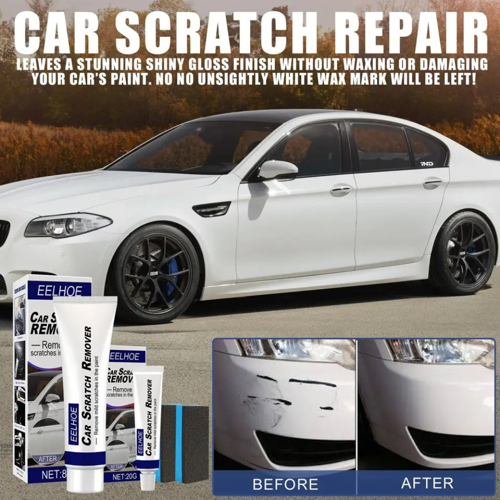 80G Car Scratch Wax Repair Polishing Remover Kit Grinding Compound Paint Car Scratch Repair Cream