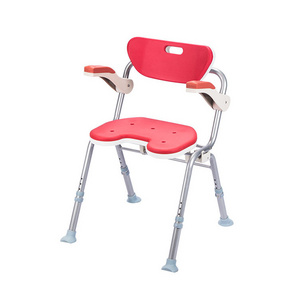 HEPO LQX040019 High Quality Durable Japanese Shower Chair seat Colorful Anti slipping Bathroom Chair shower chairs for disabled