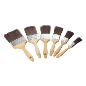 MSN Custom Logo Paint Brushes wooden handle oil custom personalized euro paint brush