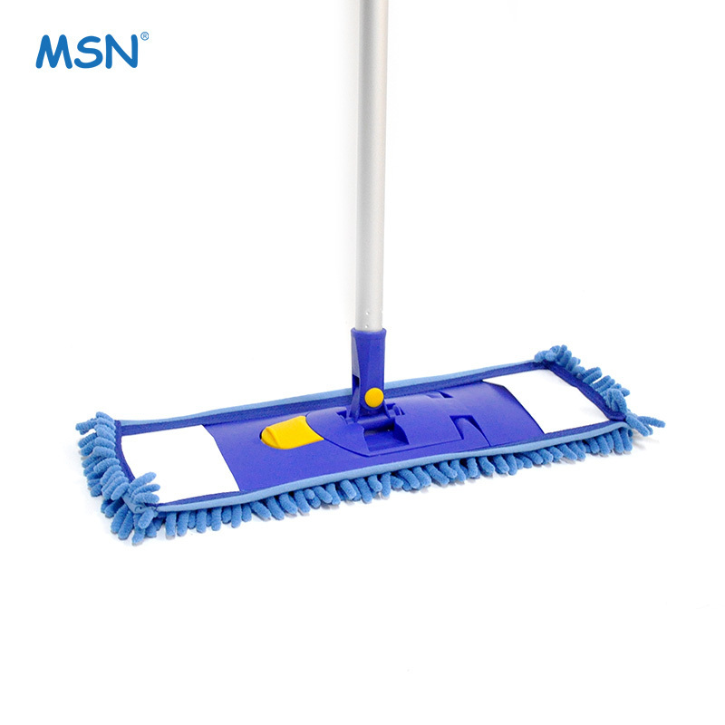 MSN Dust Chenille Replacement Flat Mop Refill Flexible Handle Chenille Flat Mop Cleaning Microfiber Mop