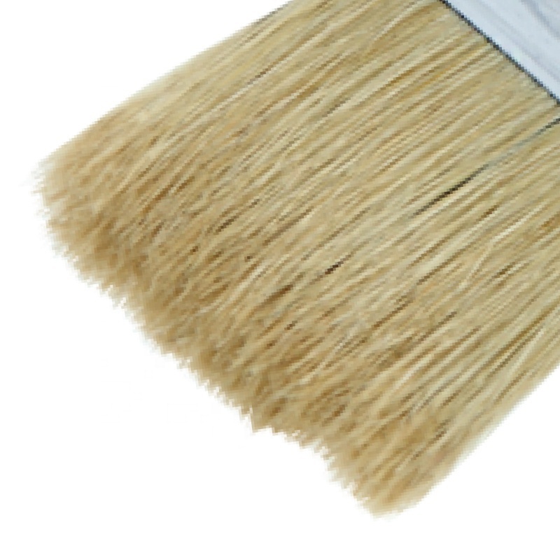 MSN1330 pure bristle long wooden bent handle radiator paint brush wool brushes multi angle radiator paint brush