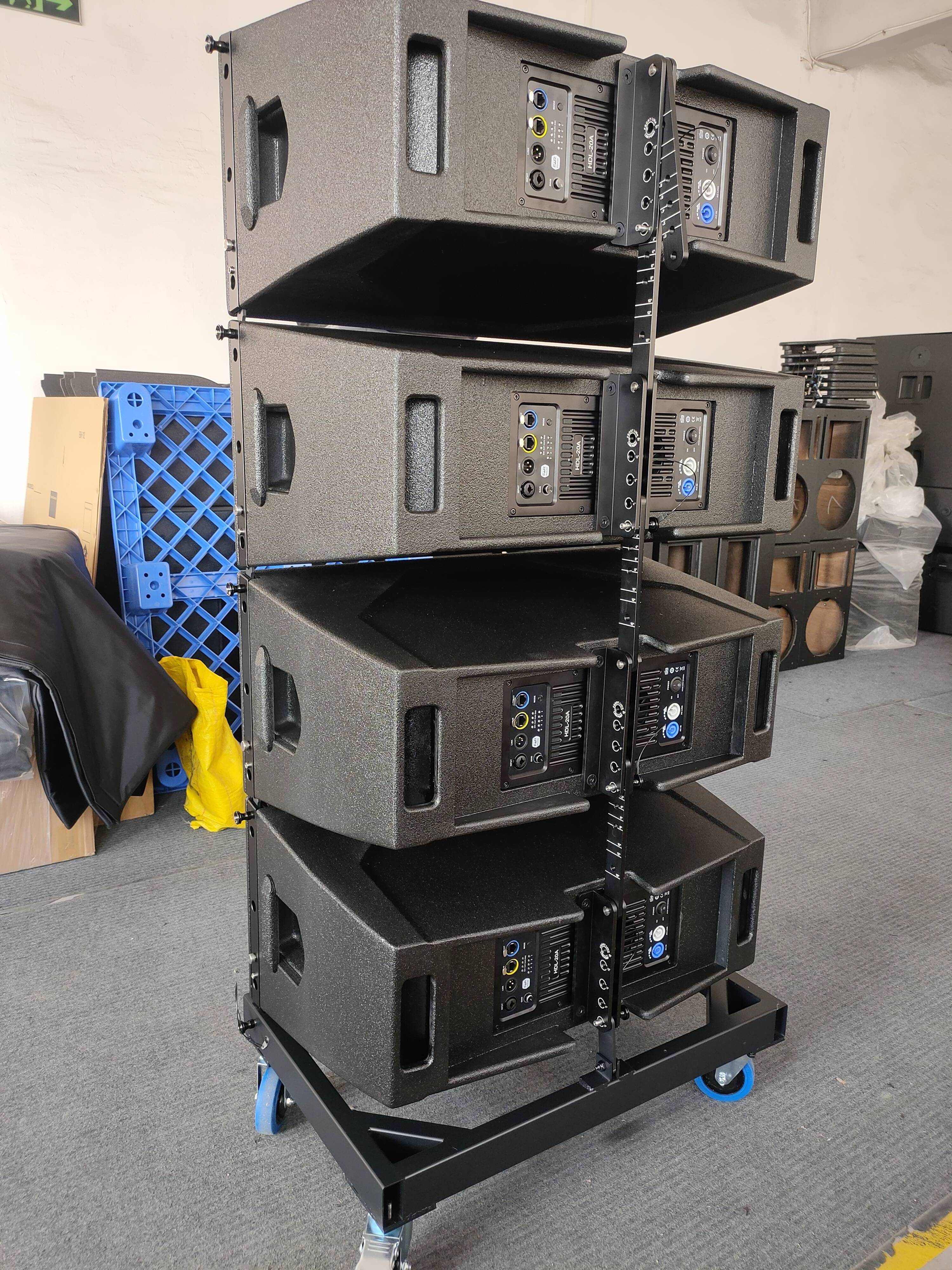 Professional audio HDL 20-a active dual 10 inch speaker line array speaker 1600W bidirectional line array PA sound system