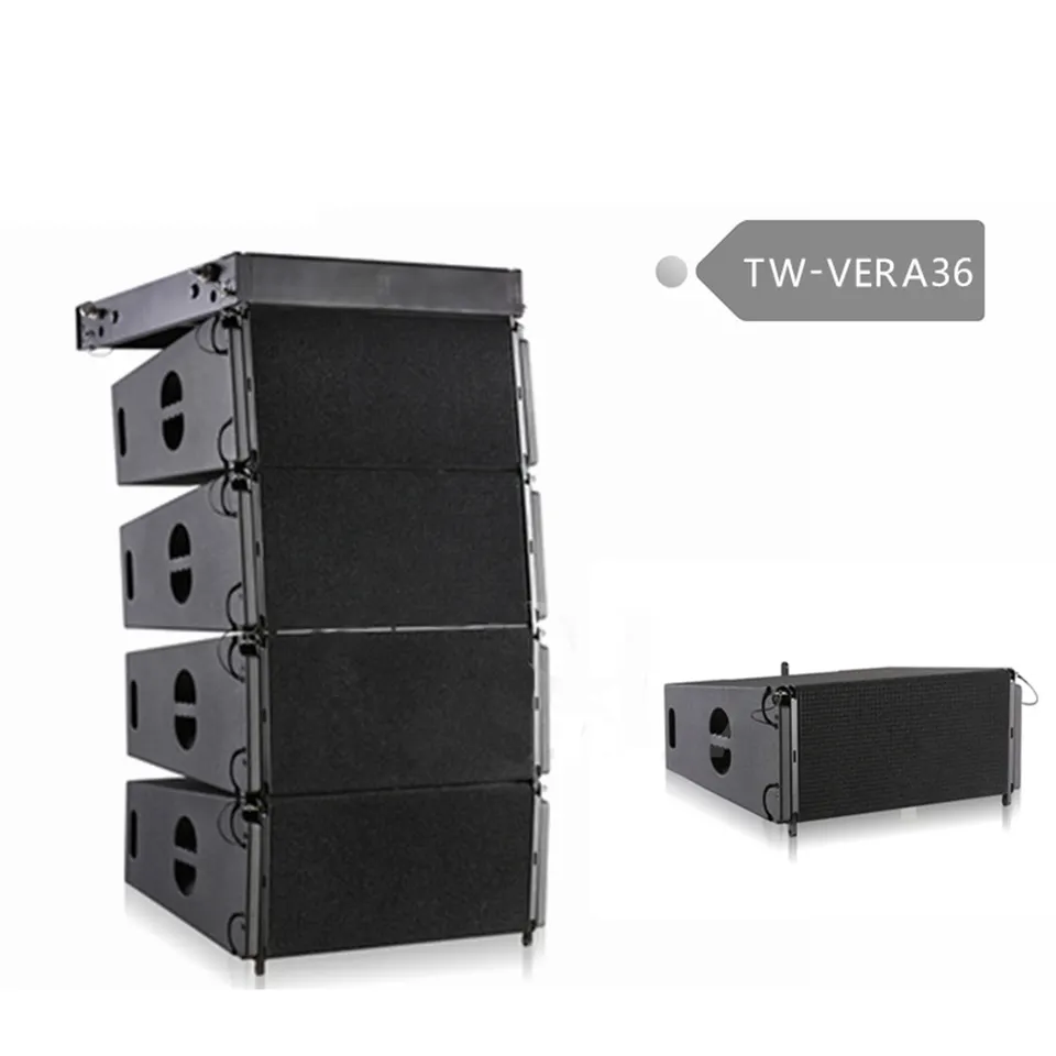 Professional audio dual 10-inch line array speaker system 3-way VERA 36 dual PA system outdoor concert sound system