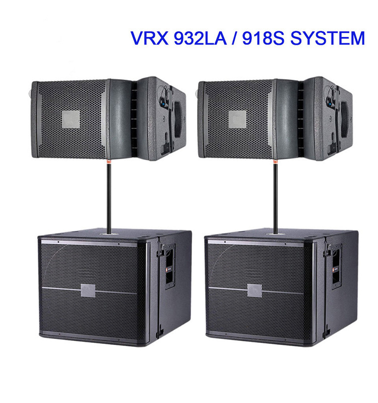 VRX 918S loudspeaker 18 inch pa neodymium active line array with 18 inch subwoofer sound system