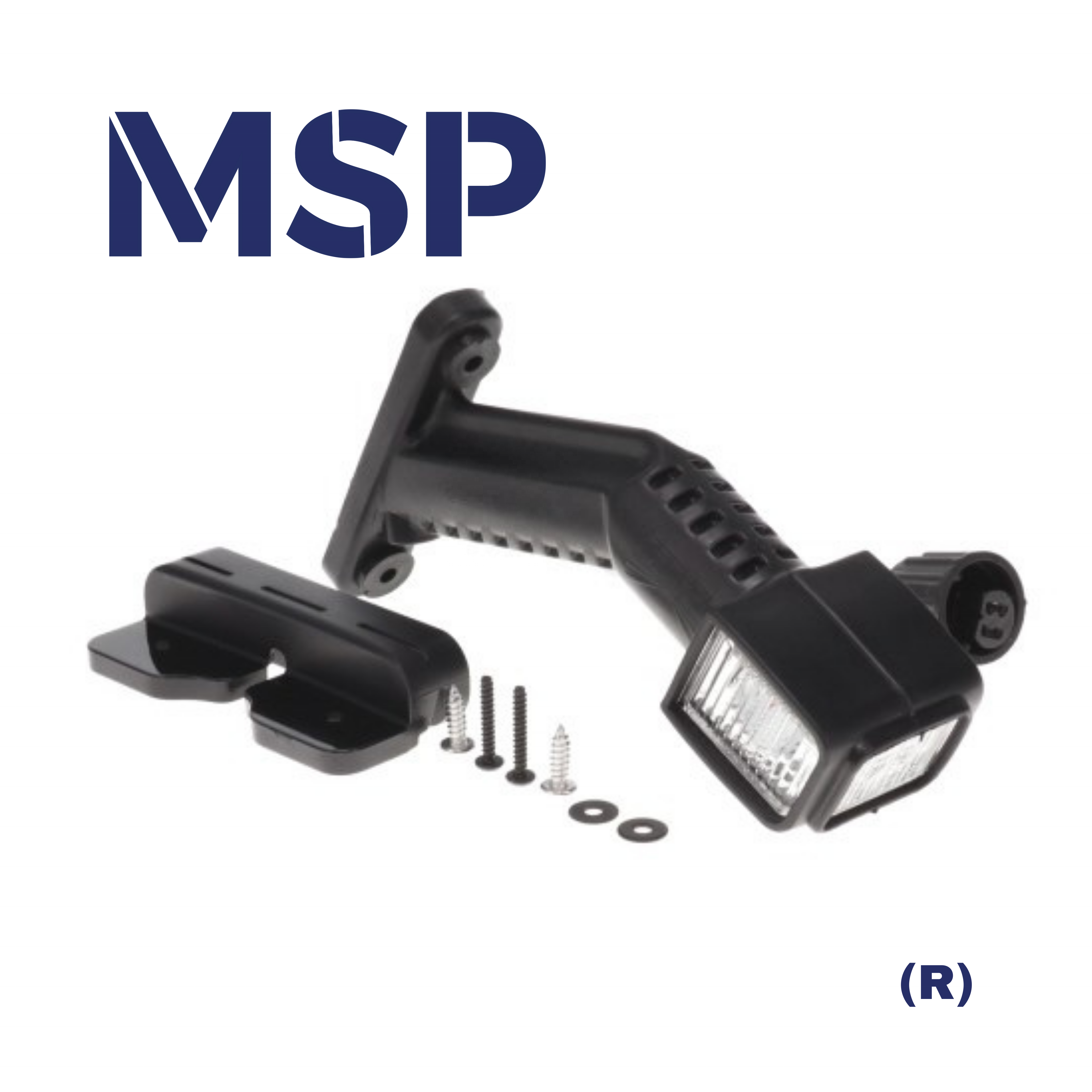 31-3102-204 (R) End Outline Marker Superpoint IV 2 pin ASS2,inclusive bracket+screws -Trailer Parts and Accessories-MSP Export