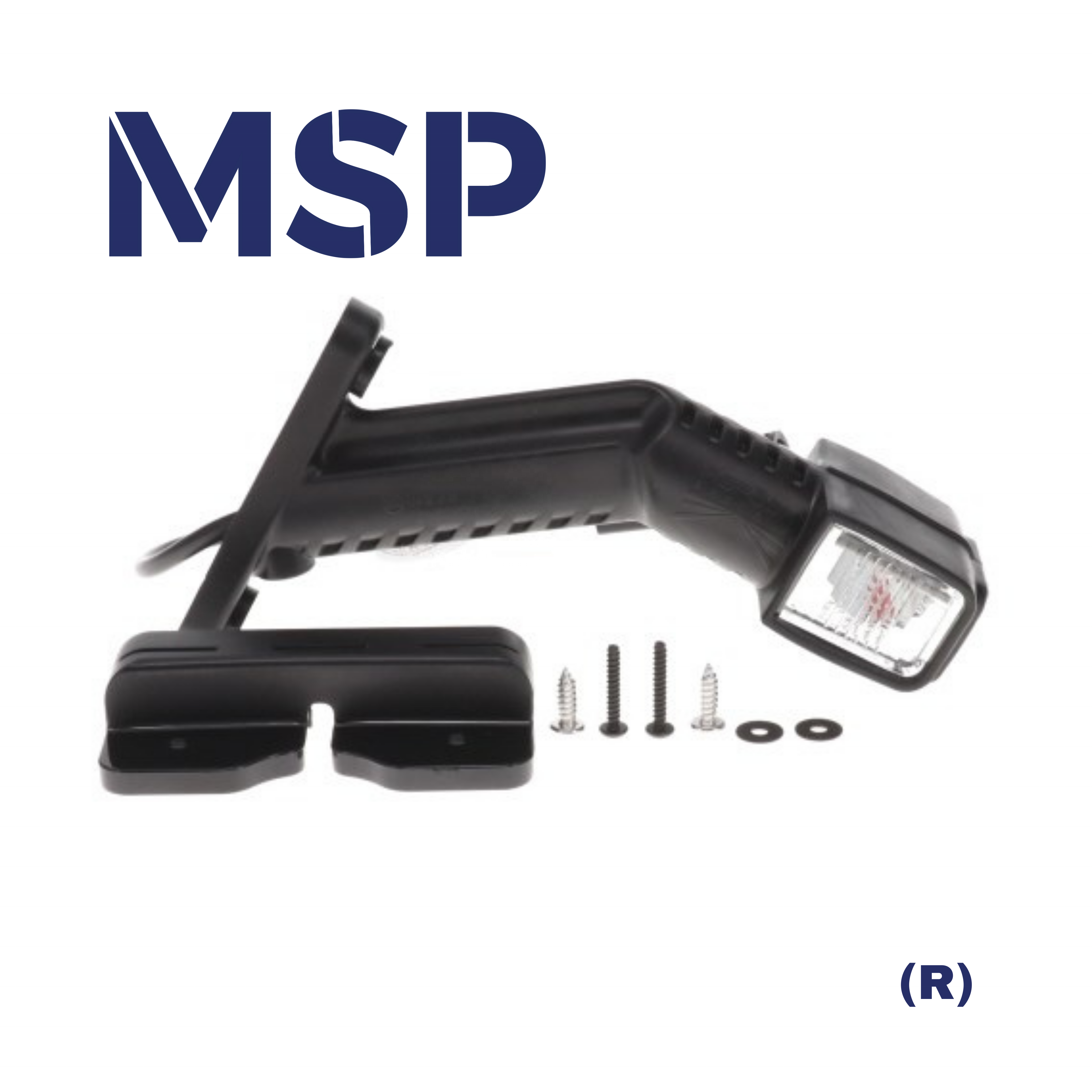 31-3102-204 (R) End Outline Marker Superpoint IV 2 pin ASS2,inclusive bracket+screws -Trailer Parts and Accessories-MSP Export