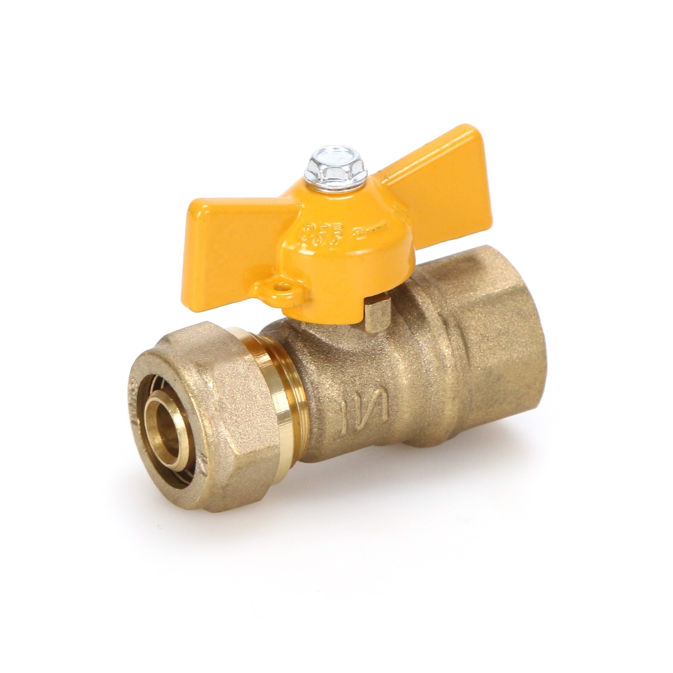 High Quality Water Ball Valve PEX Aluminum pipe fitting Valve Female Compression Valve