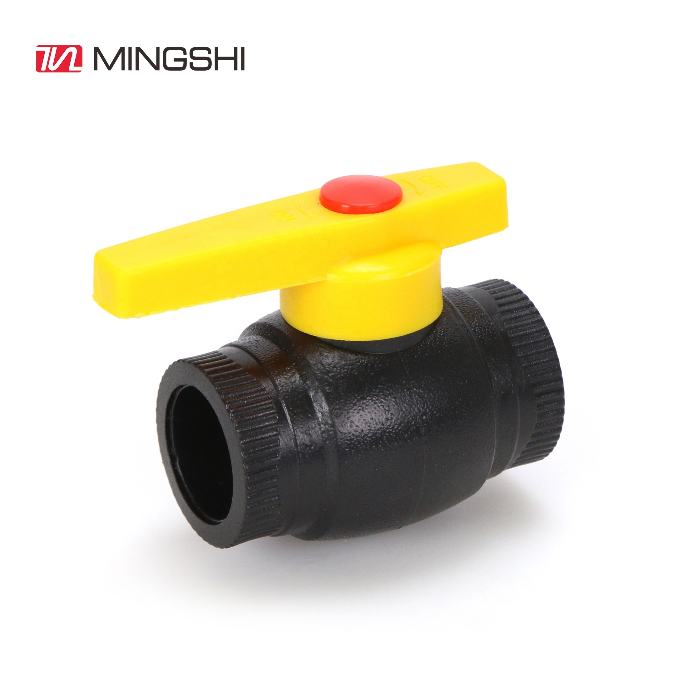 China factory wholesale black color HDPE pipe fitting  PE plumbing fitting Valve