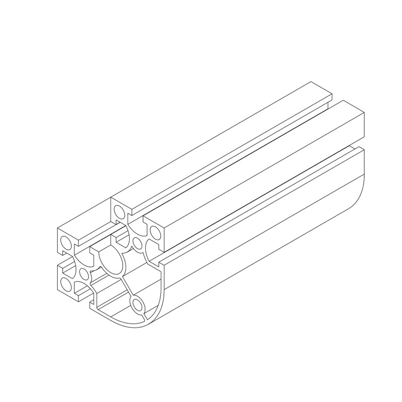 china manufacturer 8116 6105 6063  80*80*40mm t slot aluminum profile extrusion  for sim racing rig  t slotted t slot  for table