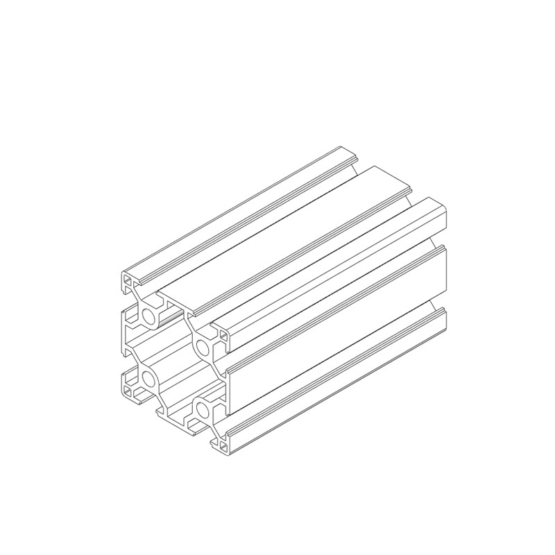 china factory  8096 60*60mm odm oem clear anodized 6105 6103   T-Slotted Aluminum profile extrusion  3030 4040 5050 6060  8080