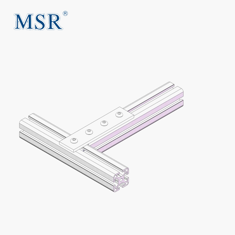 china manufacturer   40*40 6051 4 Hole Joining Strip Corner Bracket for T- slot aluminum profiles 40x40mm 30 40