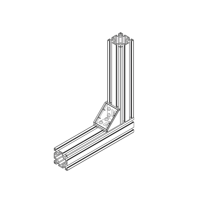 china factory  8096 60*60mm odm oem clear anodized 6105 6103   T-Slotted Aluminum profile extrusion  3030 4040 5050 6060  8080