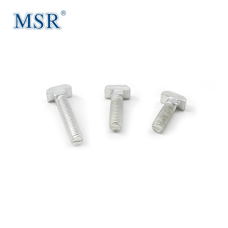 China supplier OEM OB M10*25 Drop-in t bolt t stud steel nickel-plated  T Bolts Screws for industry Aluminum profile# 5520