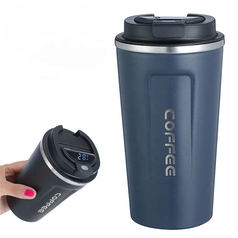 380 510 ml thermo LED termo temperature digital smart coffee travel mug tumbler 380ml 510ml stainless steel display vacuum cup