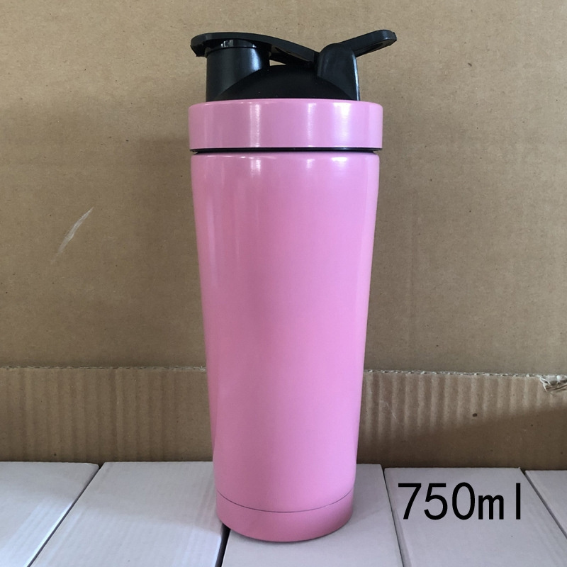 portable custom 500ml 750ml blender bottle insulated stainless steel blender protein shaker bottle cup