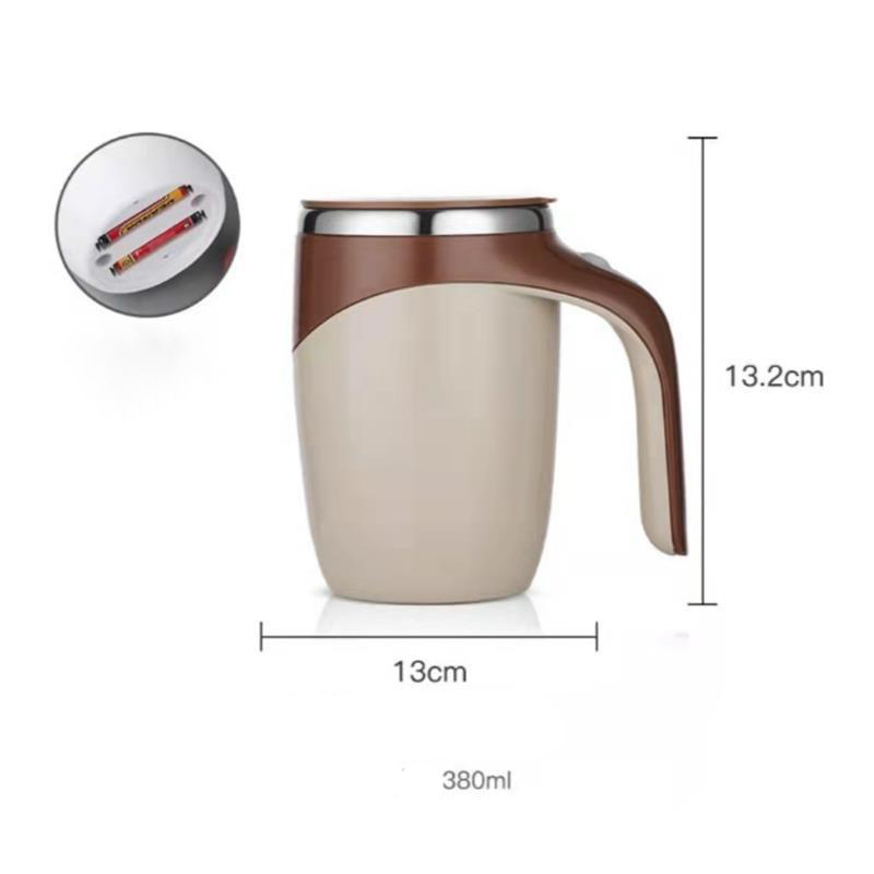 customized stainless steel self stirring mug auto mixing coffee or magnetic mug cup with logo paint battery or rechargeable