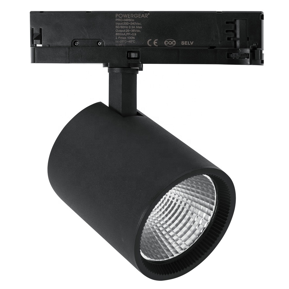 5000 lumen europe shop led ceiling focus spot lights cob 3phase 4 wires ...