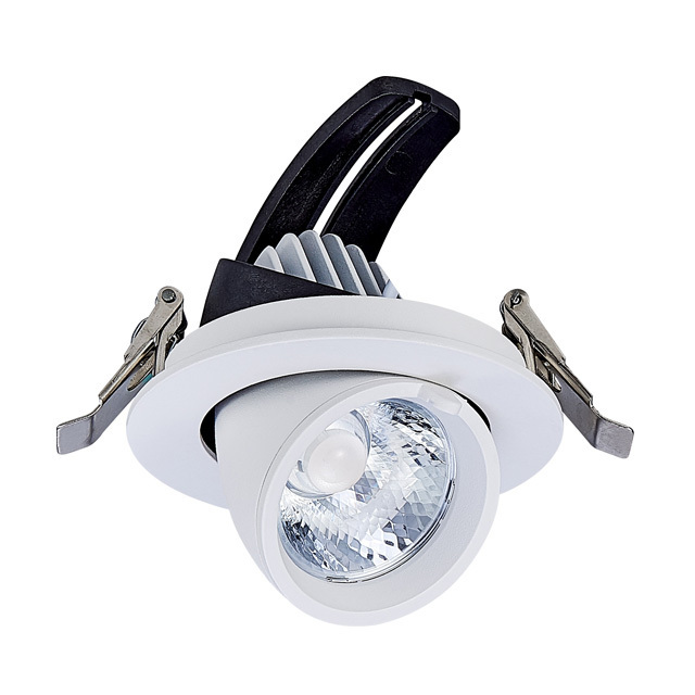 Hair mobile shop LED LIGHT dimmable led ceiling spot light 1000lm 10w square recessed gimbal down lights