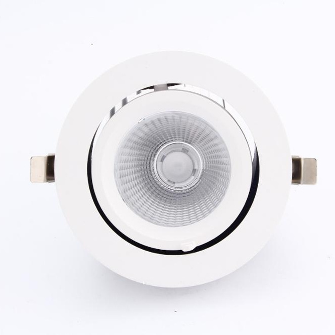 Hair mobile shop LED LIGHT dimmable led ceiling spot light 1000lm 10w square recessed gimbal down lights