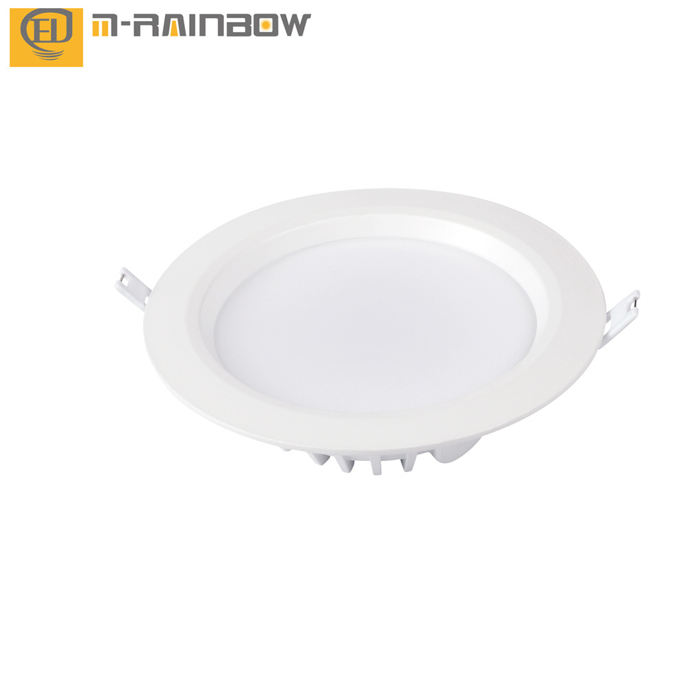 New Smd Saa 12 Watt White Frame 120 Degree Beam Angle Ip44 Ultra Slim Led Downlight recessed LED downlight