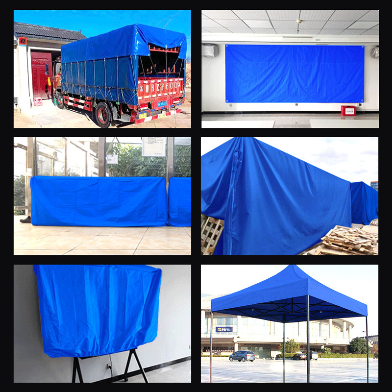 Geocell Light Blue Pe Tarpaulin 210 Gsm Rain Cover 12X12Ft Tarpaulin For Cover Fabric