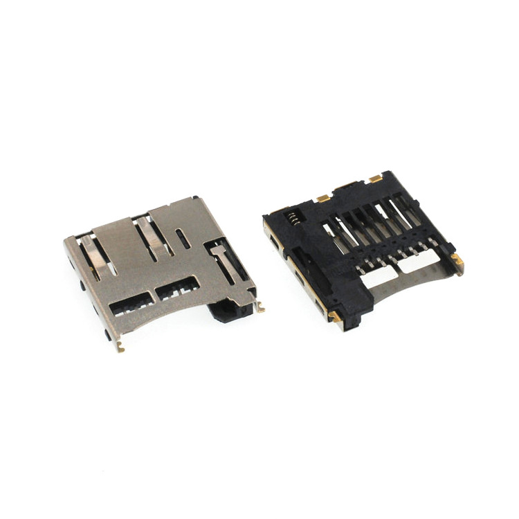 Micro SD Card Socket Push-Pull Type 8Pin SMT TF Card Connector