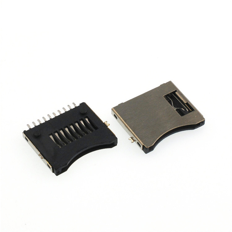 TF Card Holder Simple Micro SD TF Card Socket Slot 10 Pin Memory Card Connector