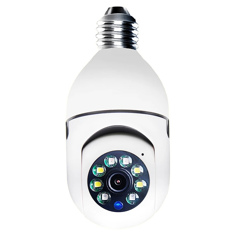 Factory Price 2.4G 5G Dual Band Wifi Light Bulb Camera Smart Indoor Wireless 360 Degree Security CCTV Camara