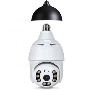 Hot Selling Outdoor Waterproof WIFI Light Bulb Camera 360 Degree Wireless Lamp Holder Auto Tracking PTZ Bulb Camera