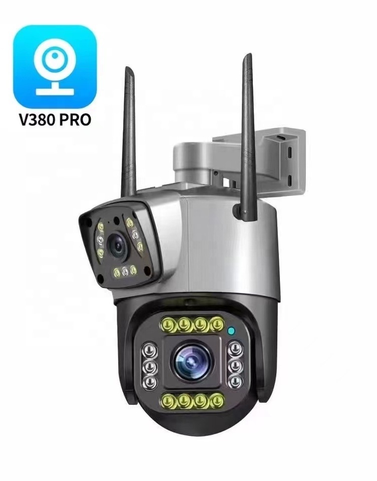 V380 Dual Lens Bullet PTZ WIFI Camera Wireless Security CCTV IP Outdoor Surveillance Security Camera Waterproof