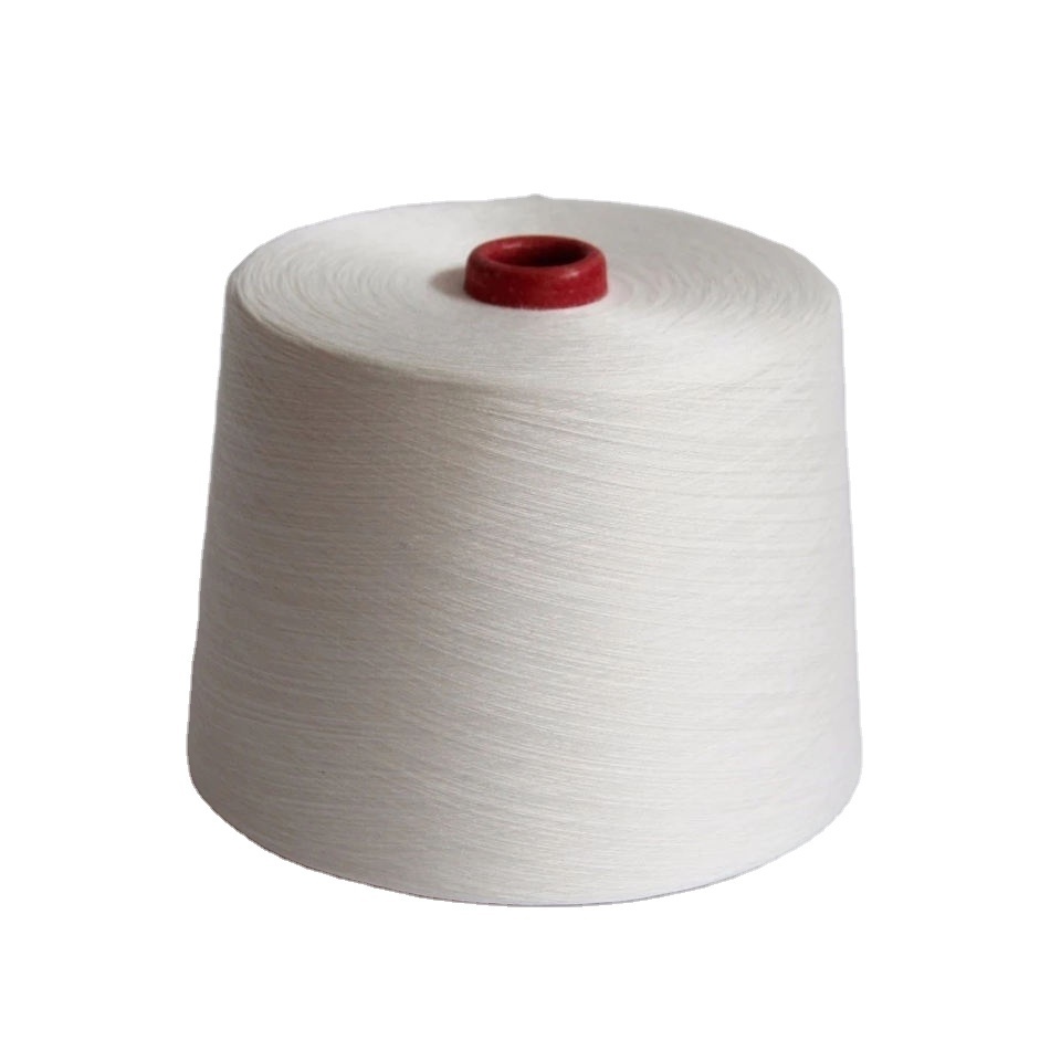 100 polyester yarn stock polyester fiebre cheap price 30s100 virgin high tenacity polyester yarn