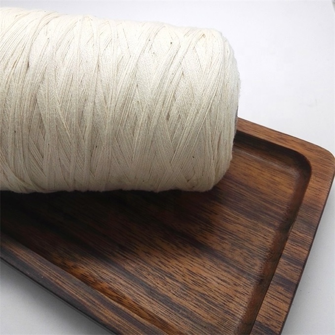 High Quality Bleached Regenerated Cotton Yarn 20/1 NE20S Cotton Yarn