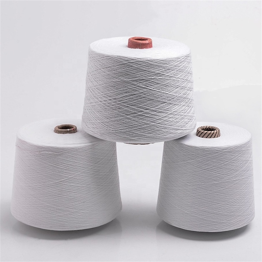 Wholesale 10s-80s raw white cotton yarn manufacturers free end spinning 100% pure cotton yarn