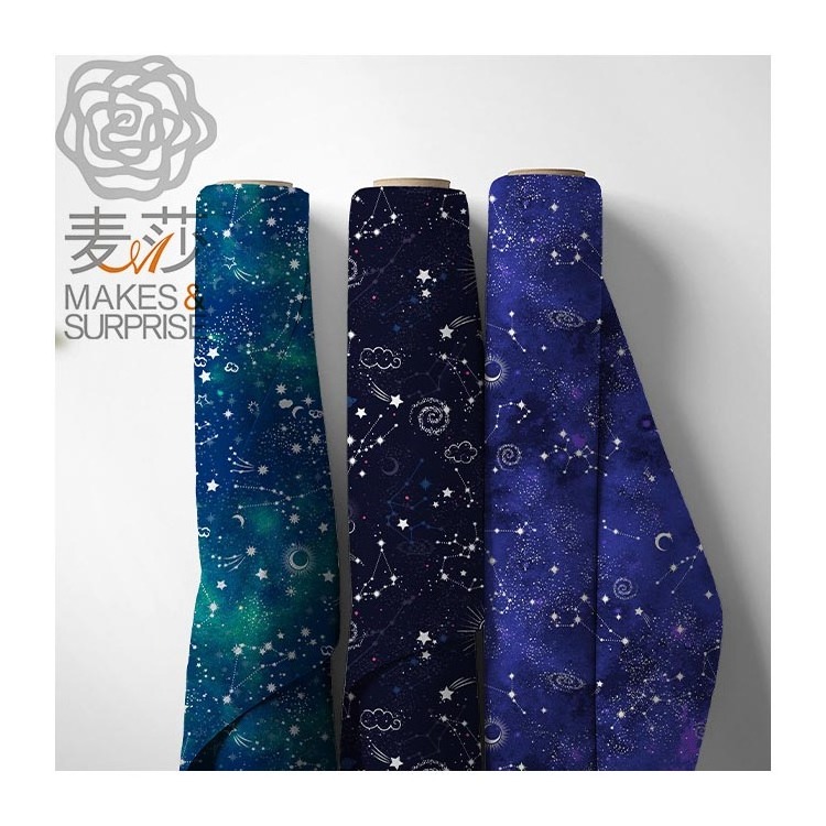 Wholesale Fabric Shiny Stars Fabric 100%  Cotton Liberty Cotton Tana Lawn Fabric For UAE ARAB