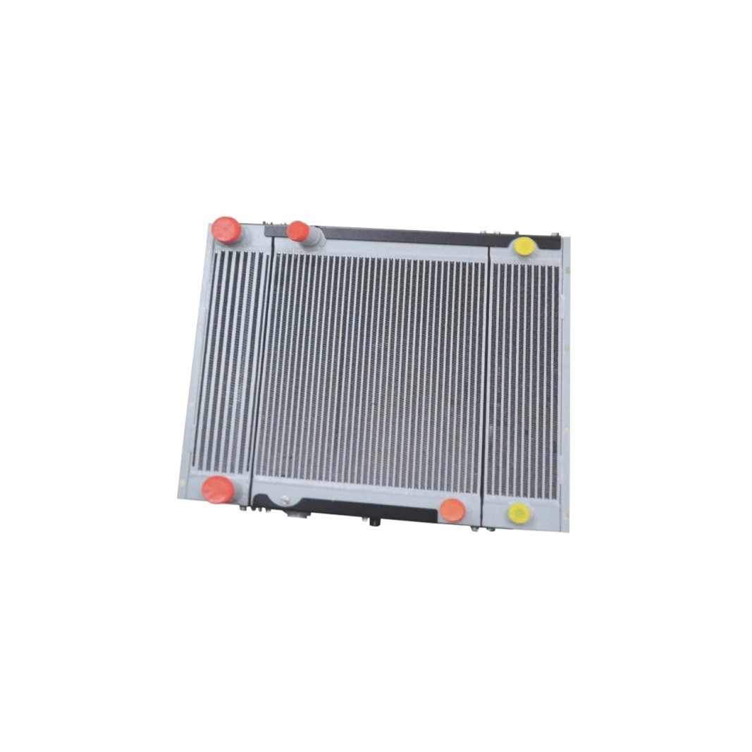 Hydraulic oil cooling system aluminum plate fin heat exchanger oil cooler for excavator