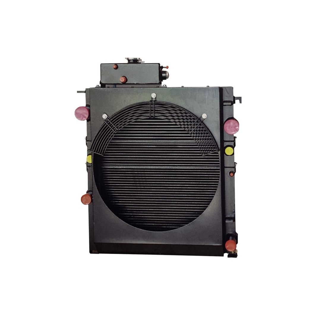 Hydraulic oil cooling system aluminum plate fin heat exchanger oil cooler for excavator