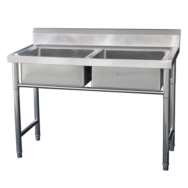 restaurant commercial sink aluminum sri lanka double bowl stainless steel kitchen sink