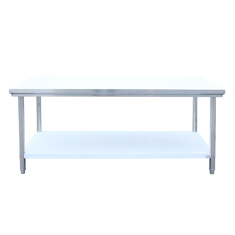 Commercial grade food prep worktable kitchen stainless working table steel work bench with undershelf