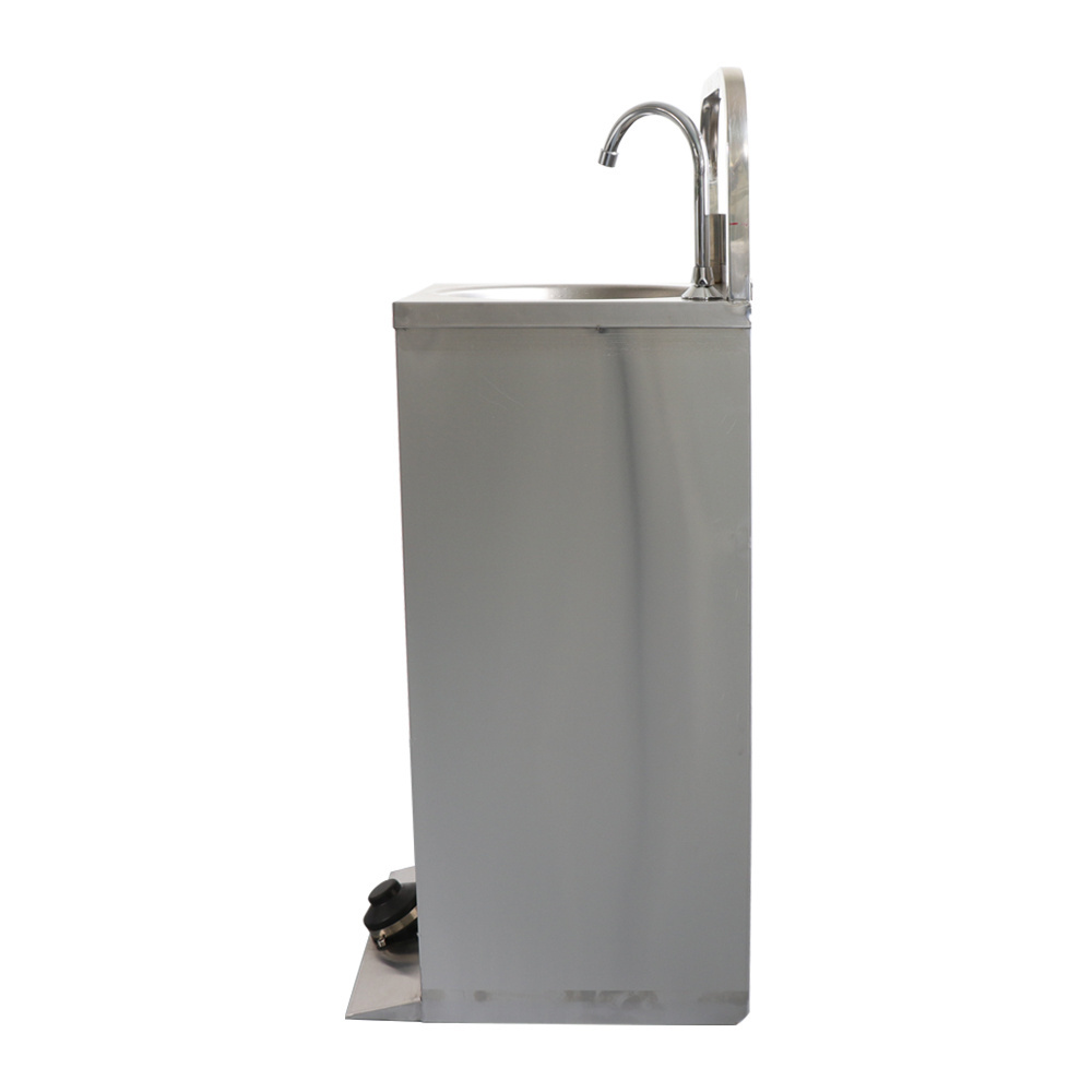 High Quality Freestanding Commercial Stainless Steel Washbasin Kitchen Sink Portable Hand Wash Sink