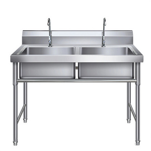 restaurant commercial sink aluminum sri lanka double bowl stainless steel kitchen sink