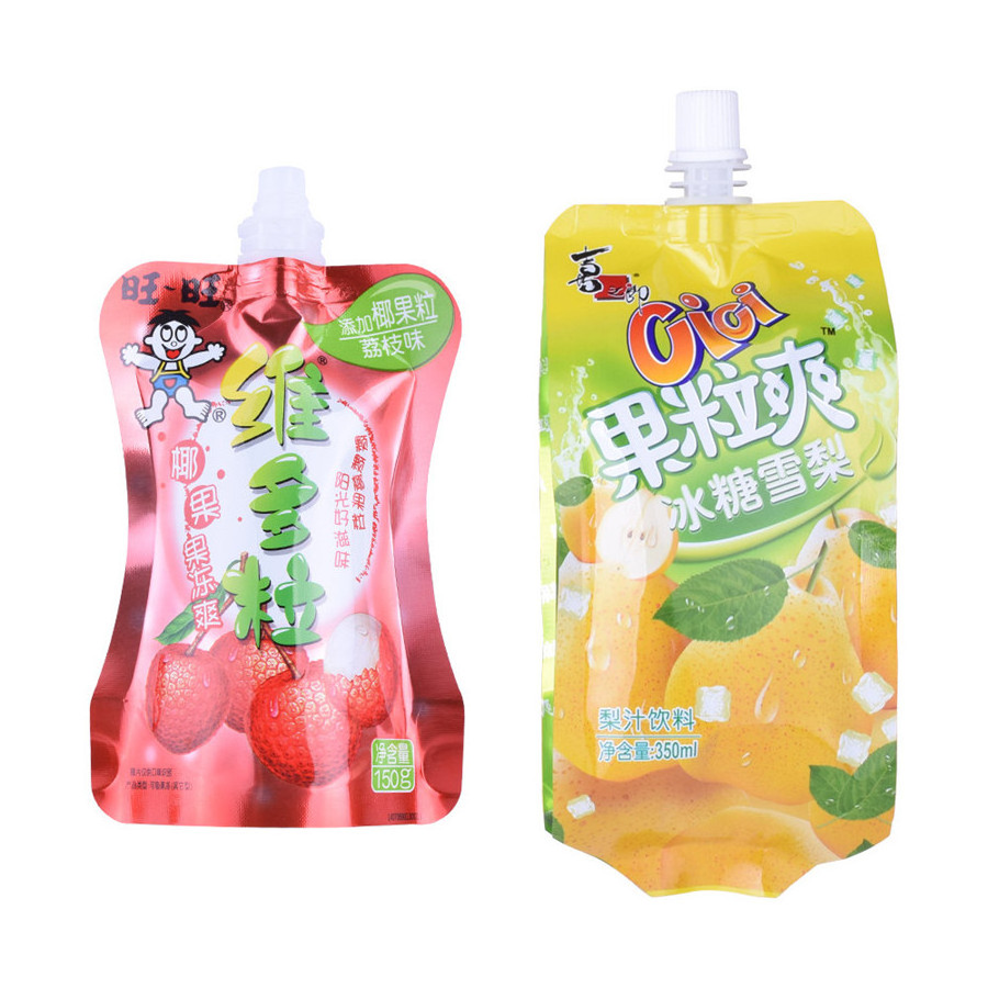 Plastic Laminating Special Shape Frozen Fruit Juice Soft Tube Flexible Plastic Packaging Bag For Liquide Beverage Ice Pop Lolly