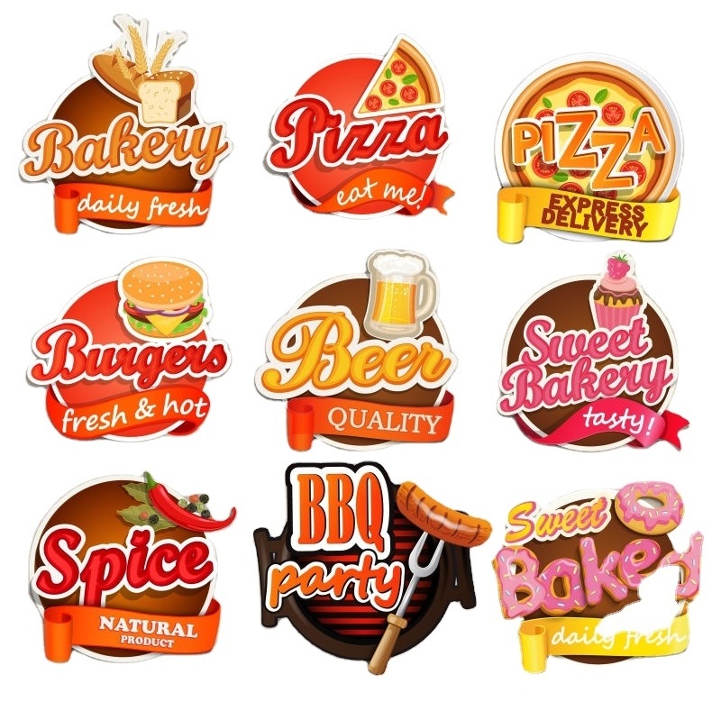 Adhesive Paper Stickers Holographic Feature Printed Labels for Packaging and Wall Services